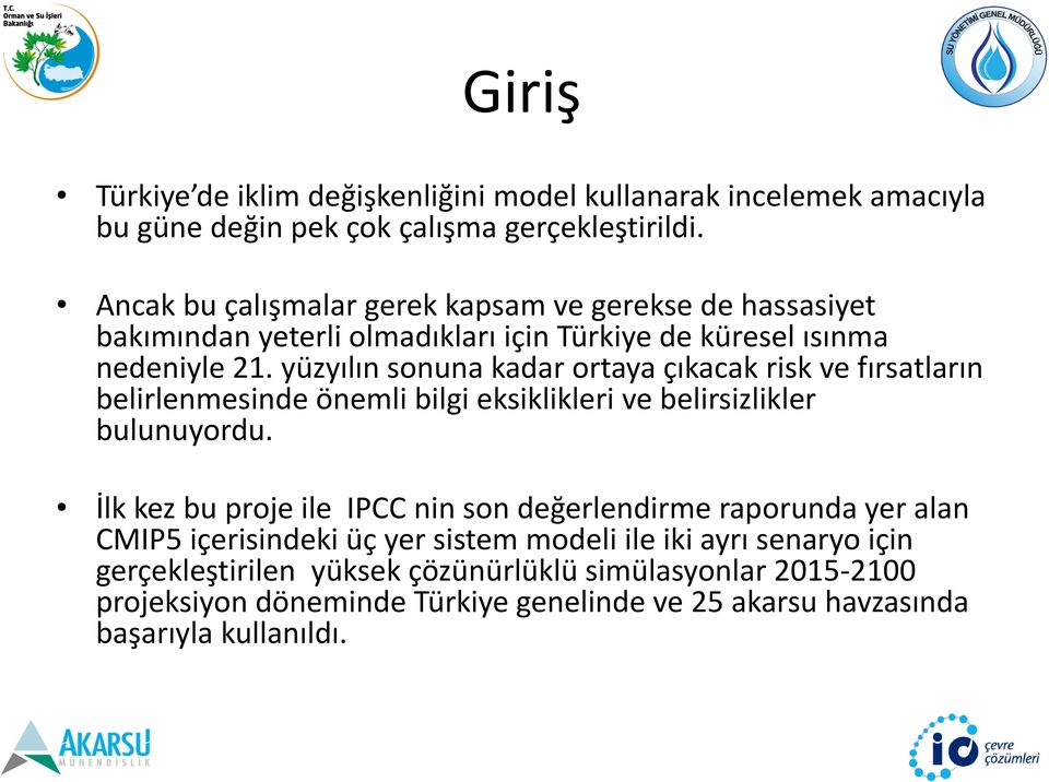 yüzyılın sonuna kadar ortaya çıkacak risk ve fırsatların belirlenmesinde önemli bilgi eksiklikleri ve belirsizlikler bulunuyordu.