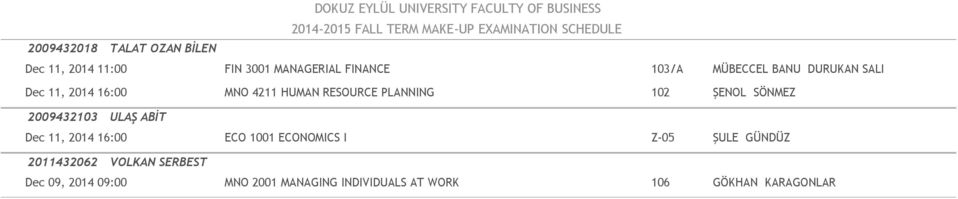 2009432103 ULAŞ ABİT Dec 11, 2014 16:00 ECO 1001 ECONOMICS I Z-05 ŞULE GÜNDÜZ 2011432062