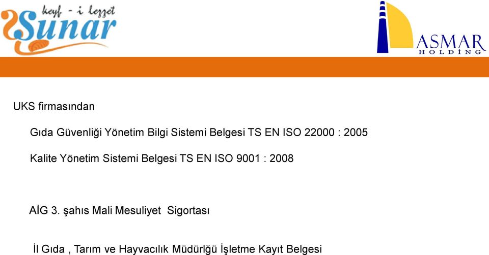Belgesi TS EN ISO 9001 : 2008 AİG 3.