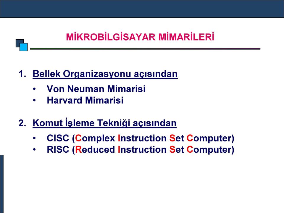 Harvard Mimarisi 2.