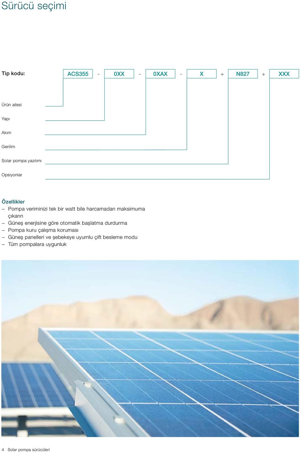 maksimuma çıkarın Güneş enerjisine göre otomatik başlatma durdurma Pompa kuru çalışma