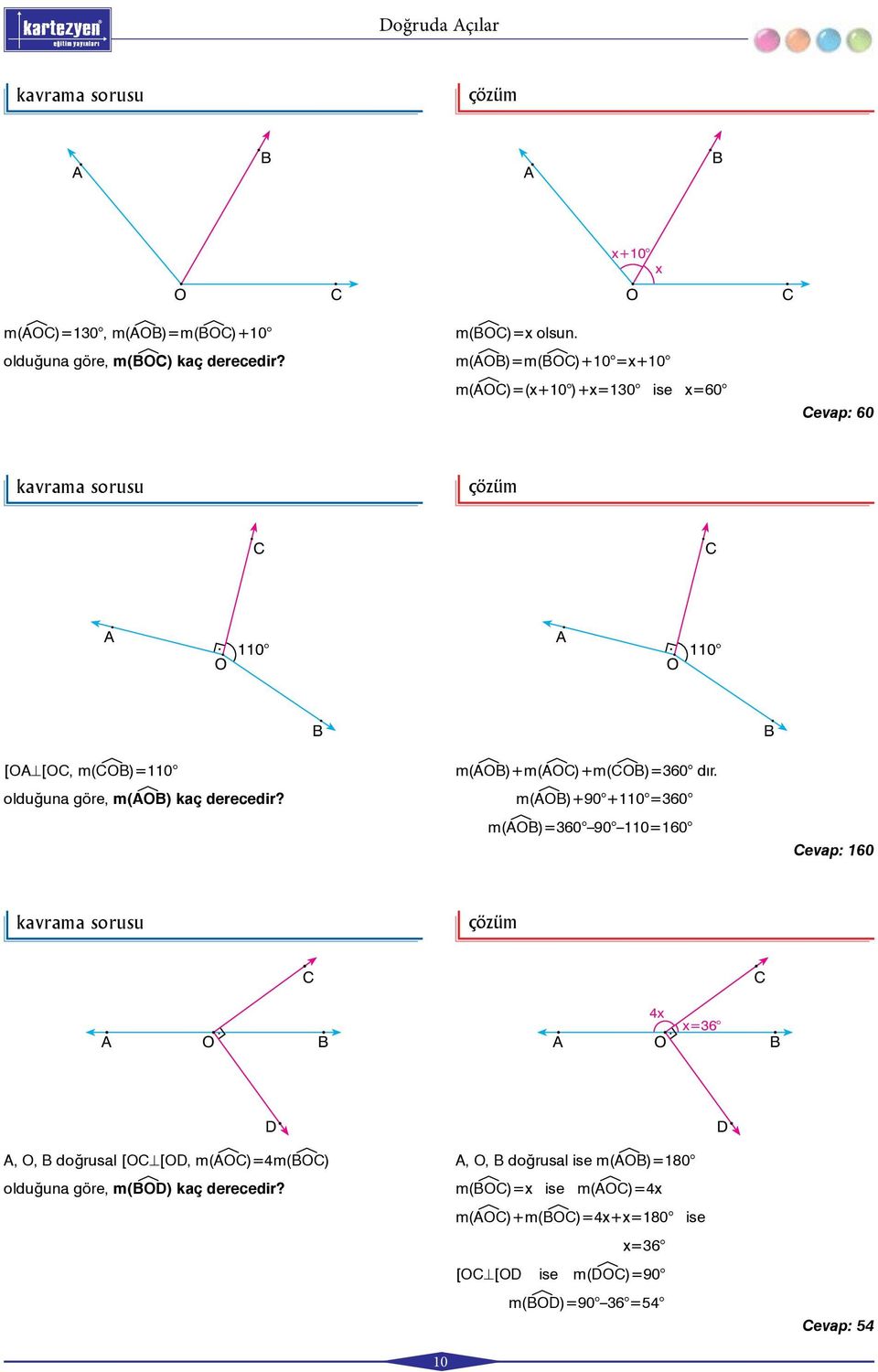 m(éo)+m(éo)+m(éo)=360 dır.