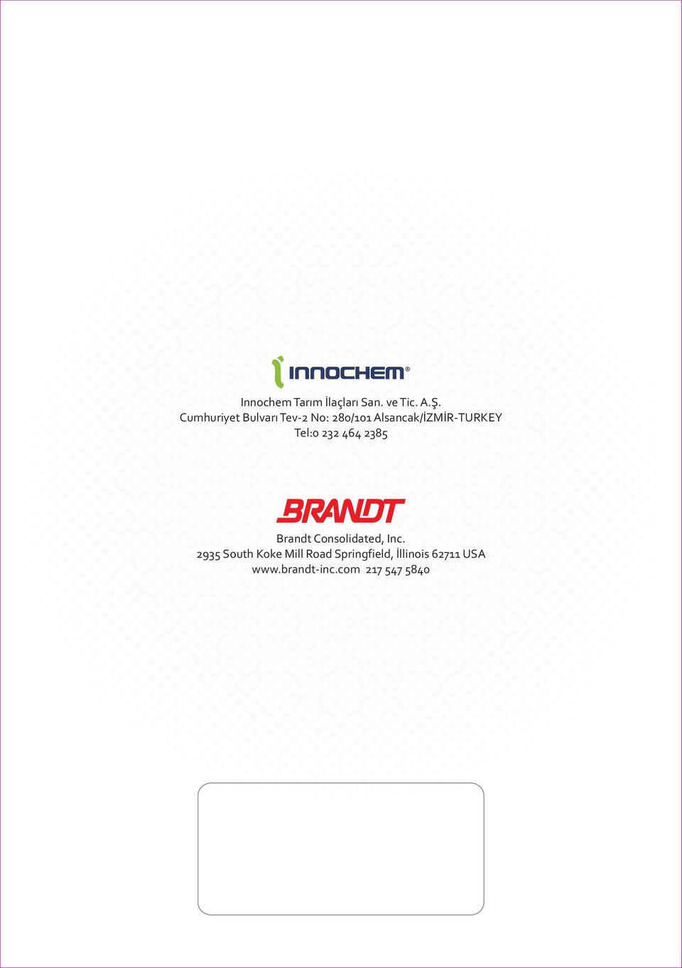 Tel:0 232 464 2385 Brandt Consolidated, Inc.