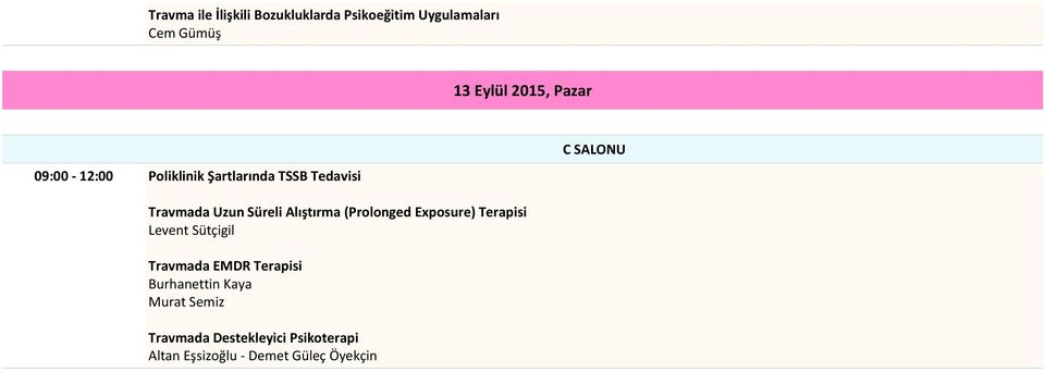 Alıştırma (Prolonged Exposure) Terapisi Levent Sütçigil Travmada EMDR Terapisi