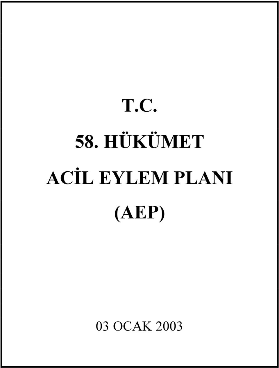 EYLEM PLANI