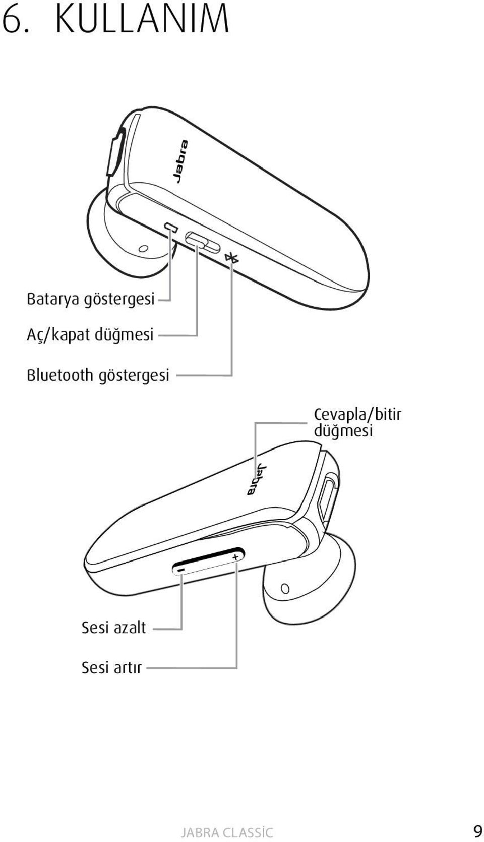 Bluetooth göstergesi