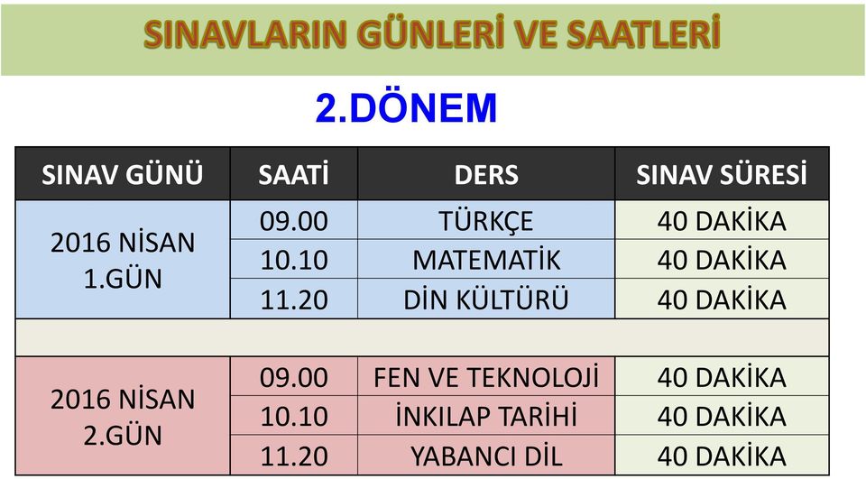 20 DİN KÜLTÜRÜ 40 DAKİKA 2016 NİSAN 2.GÜN 09.