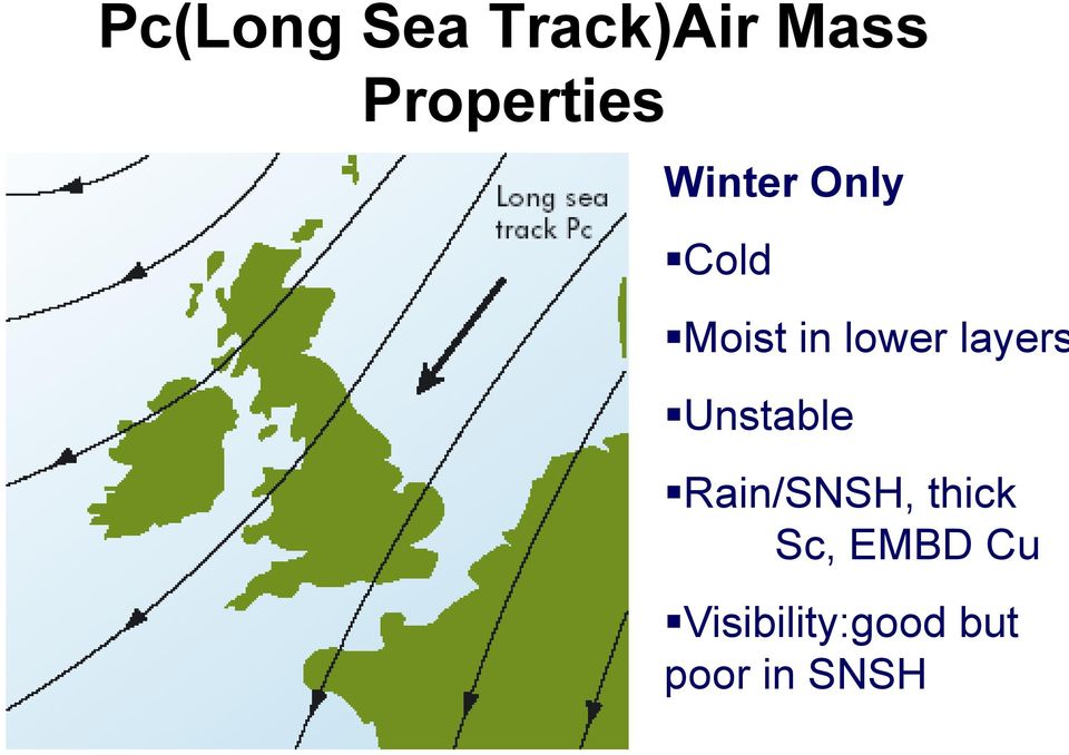 lower layers Unstable Rain/SNSH,