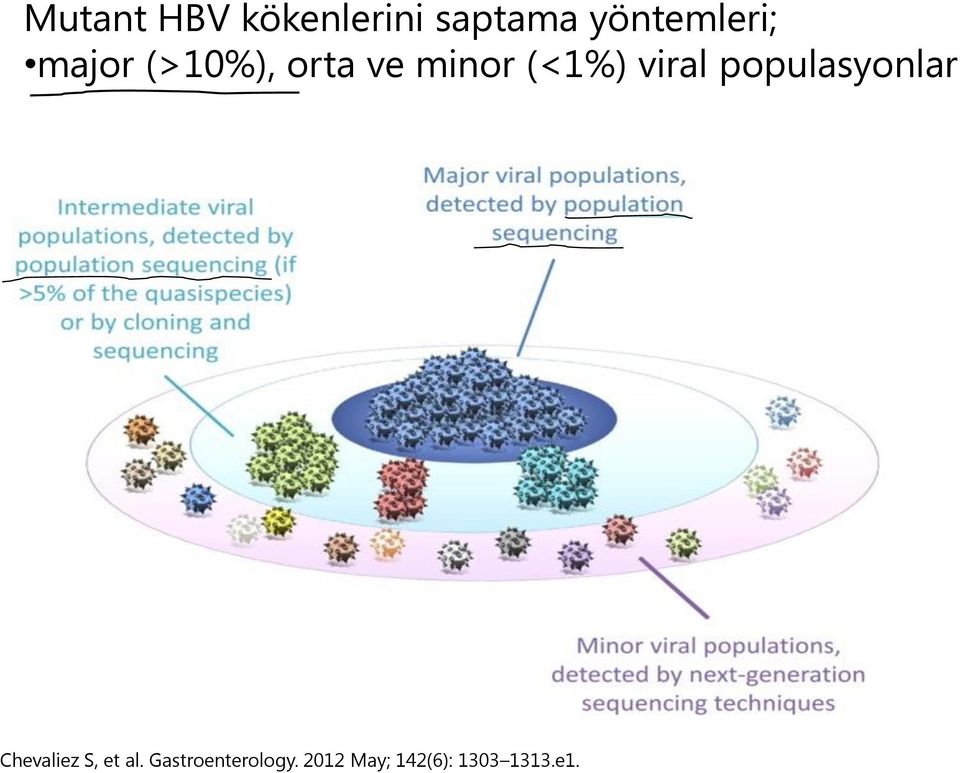 (<1%) viral populasyonlar Chevaliez S, et