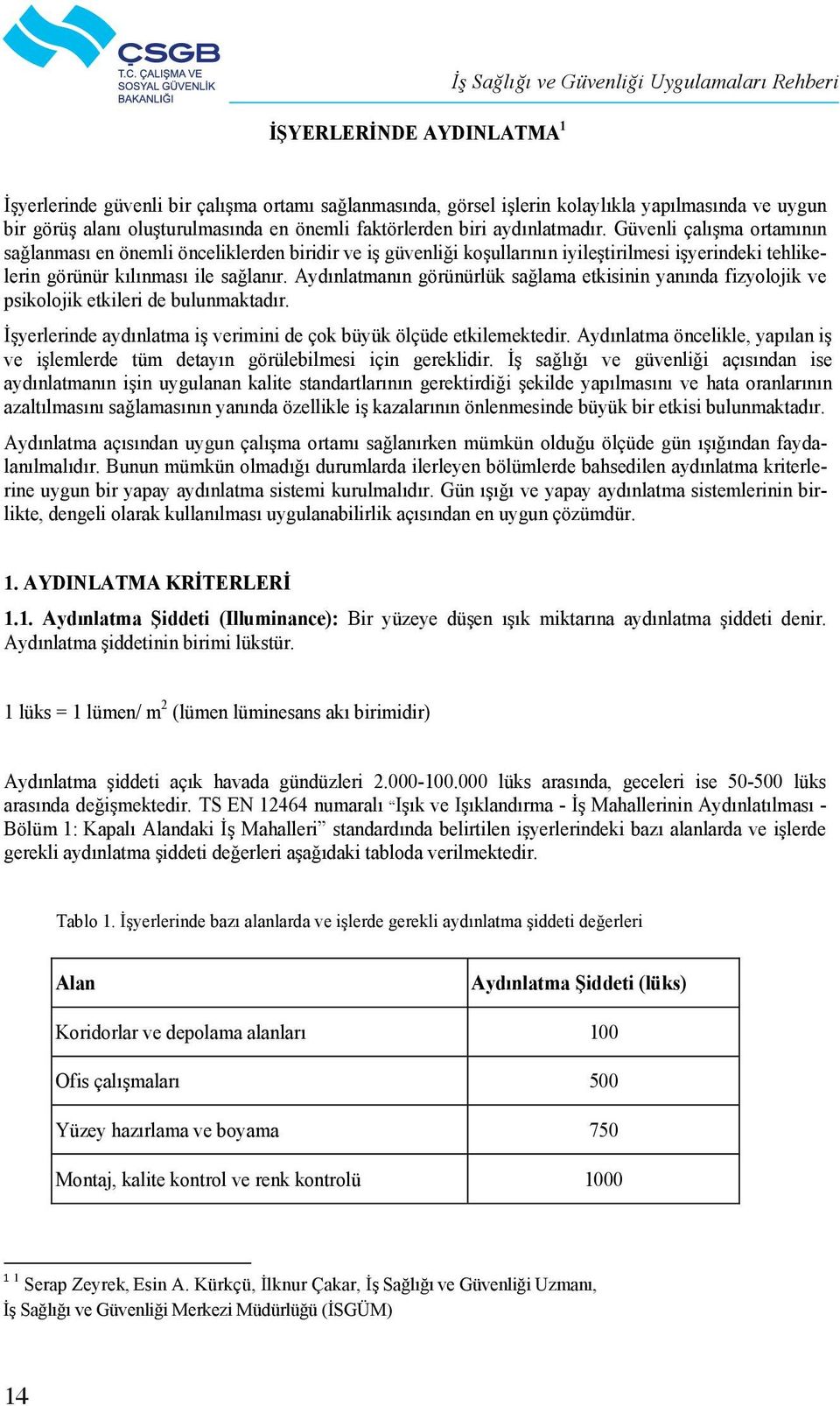 Güvenli çalışma ortamının sağlanması en önemli önceliklerden biridir ve iş güvenliği koşullarının iyileştirilmesi işyerindeki tehlikelerin görünür kılınması ile sağlanır.