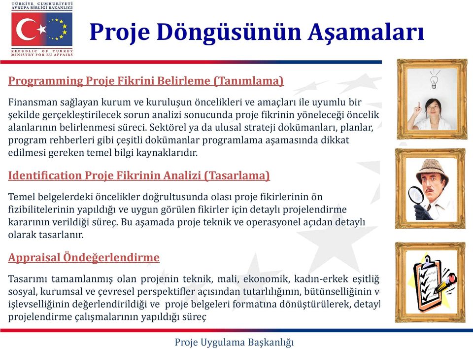 Sektörel ya da ulusal strateji dokümanları, planlar, program rehberleri gibi çeşitli dokümanlar programlama aşamasında dikkat edilmesi gereken temel bilgi kaynaklarıdır.