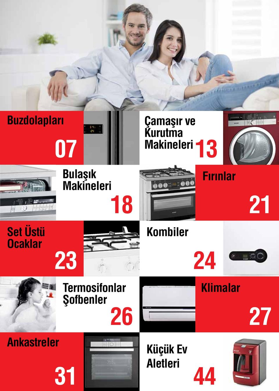 Ocaklar 23 Kombiler 24 Termosifonlar Klimalar