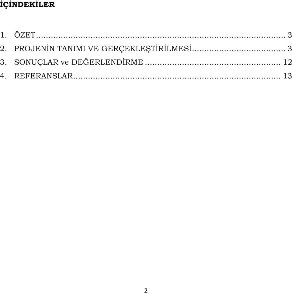 GERÇEKLEŞTİRİLMESİ... 3 3.