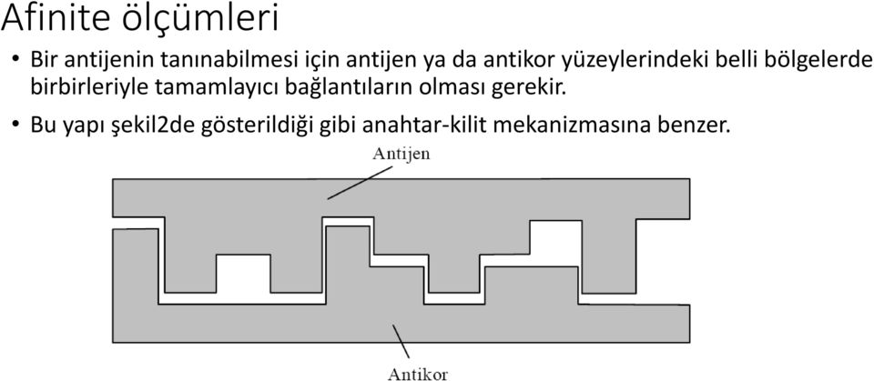 birbirleriyle tamamlayıcı bağlantıların olması gerekir.