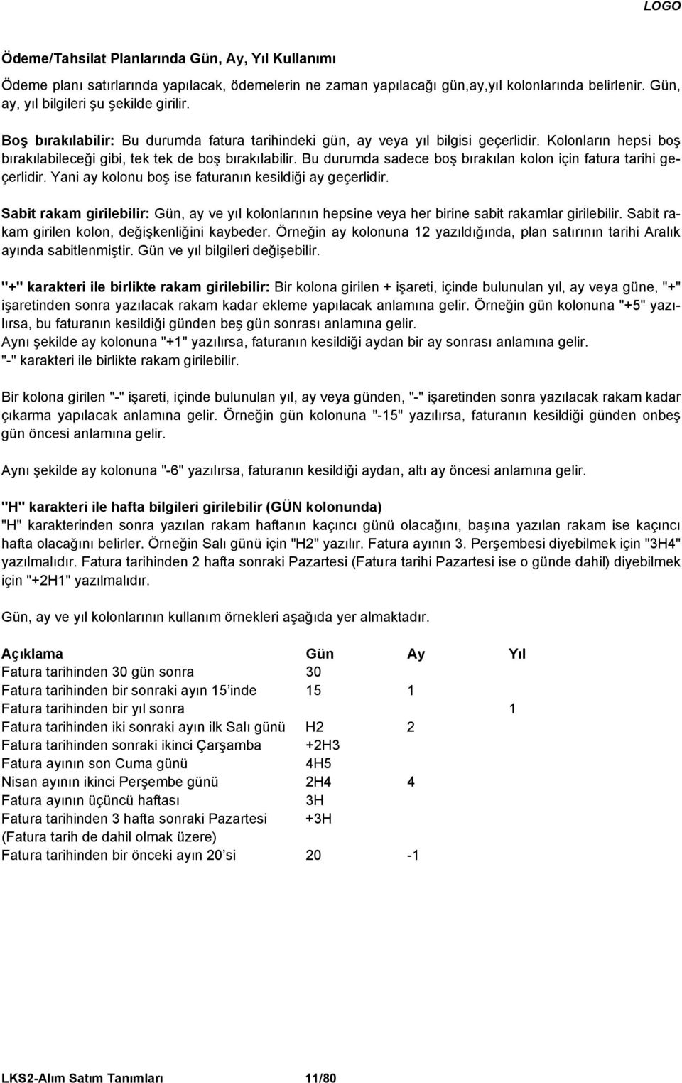 Bu durumda sadece boş bırakılan kolon için fatura tarihi geçerlidir. Yani ay kolonu boş ise faturanın kesildiği ay geçerlidir.