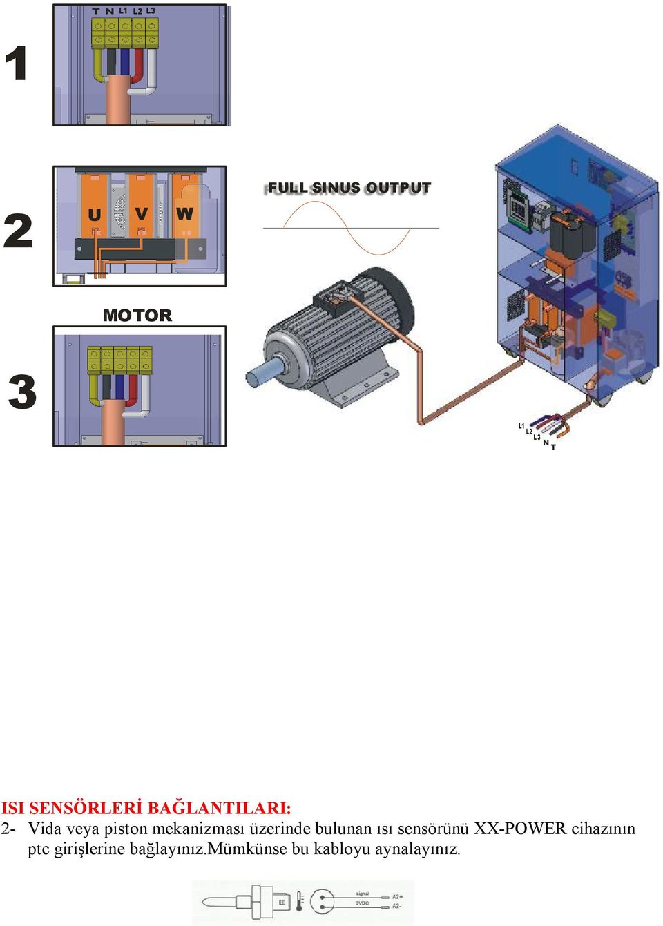 mekanizması üzerinde bulunan ısı sensörünü XX-POWER