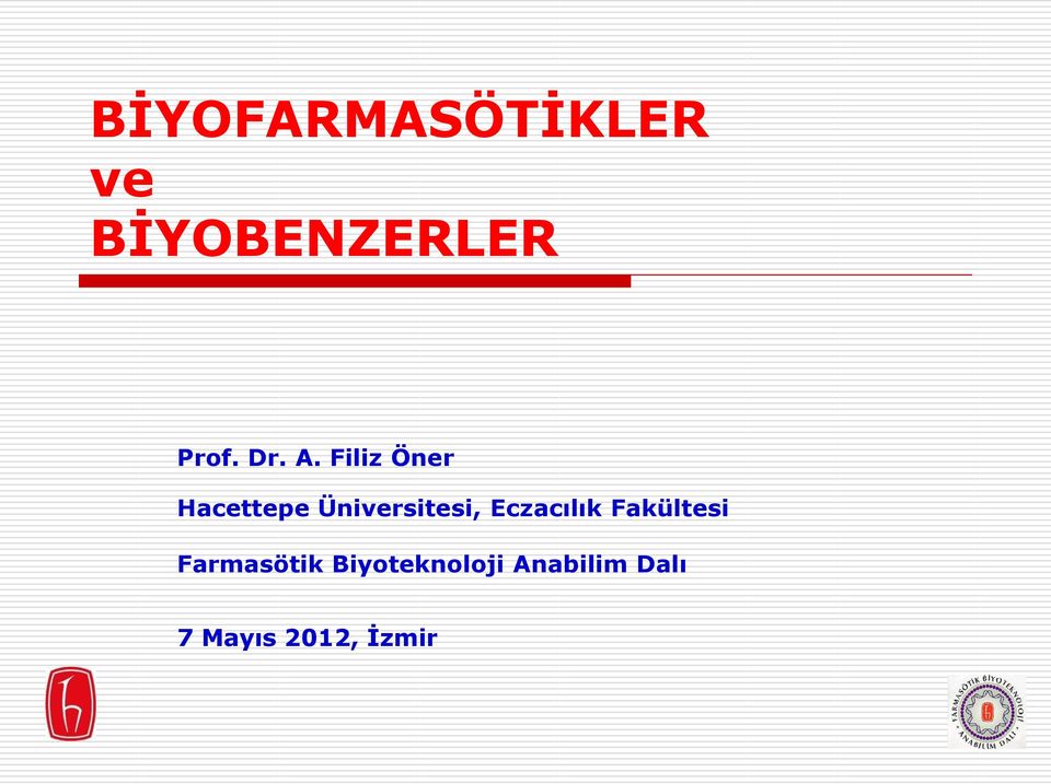 Filiz Öner Hacettepe Üniversitesi,