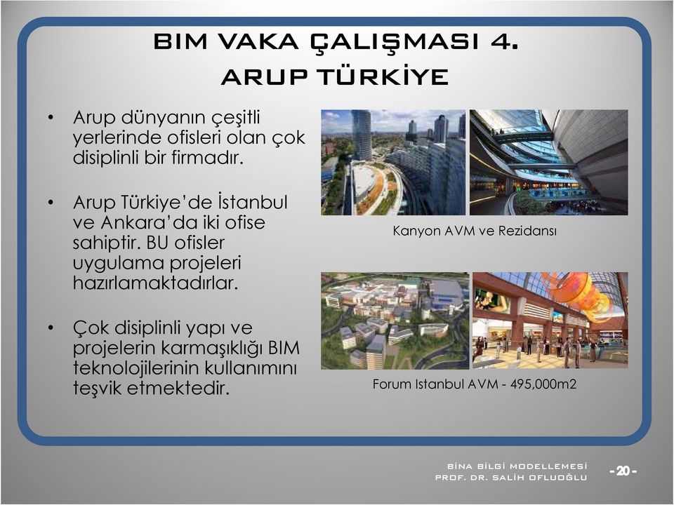 Arup Türkiye de Đstanbul ve Ankara da iki ofise sahiptir.
