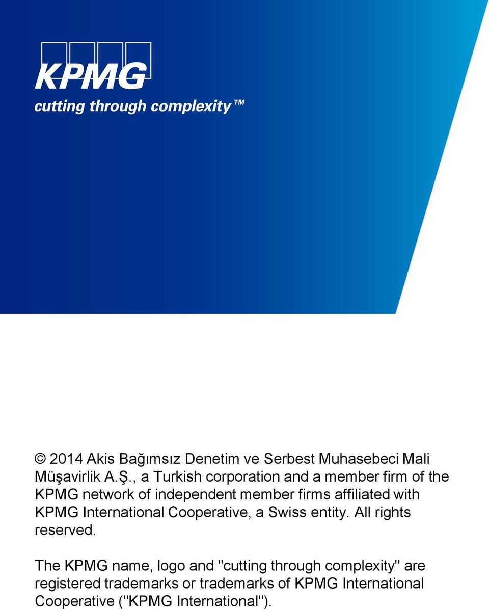 affiliated with KPMG International Cooperative, a Swiss entity. All rights reserved.