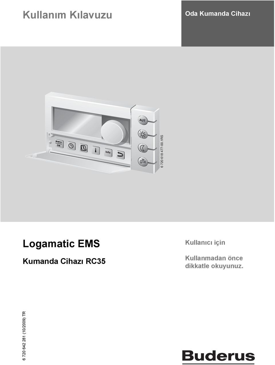 1RS Logamatic EMS Kumanda Cihazı RC35