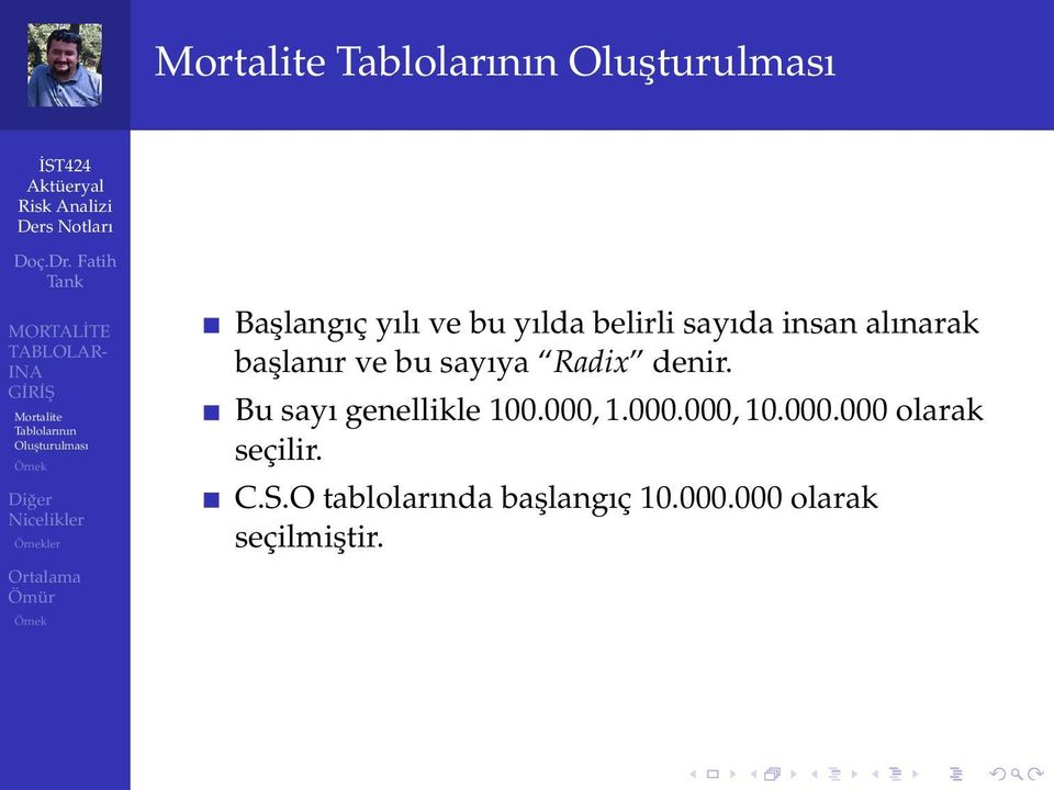 Bu sayı genellikle 100.000, 1.000.000, 10.000.000 olarak seçilir.