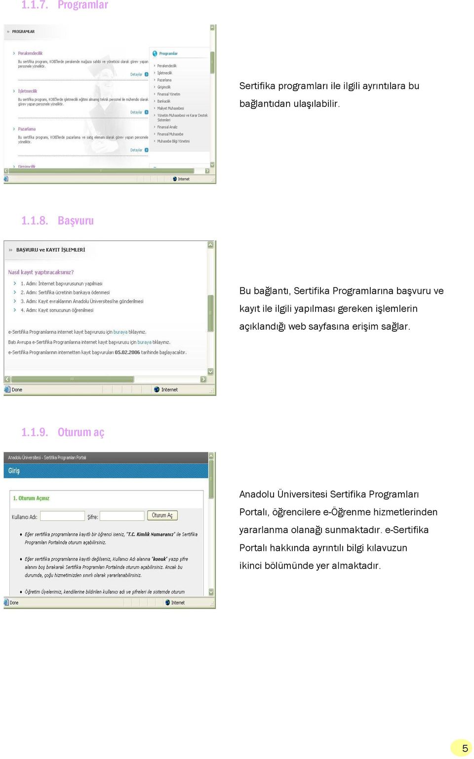 sayfasına erişim sağlar. 1.1.9.