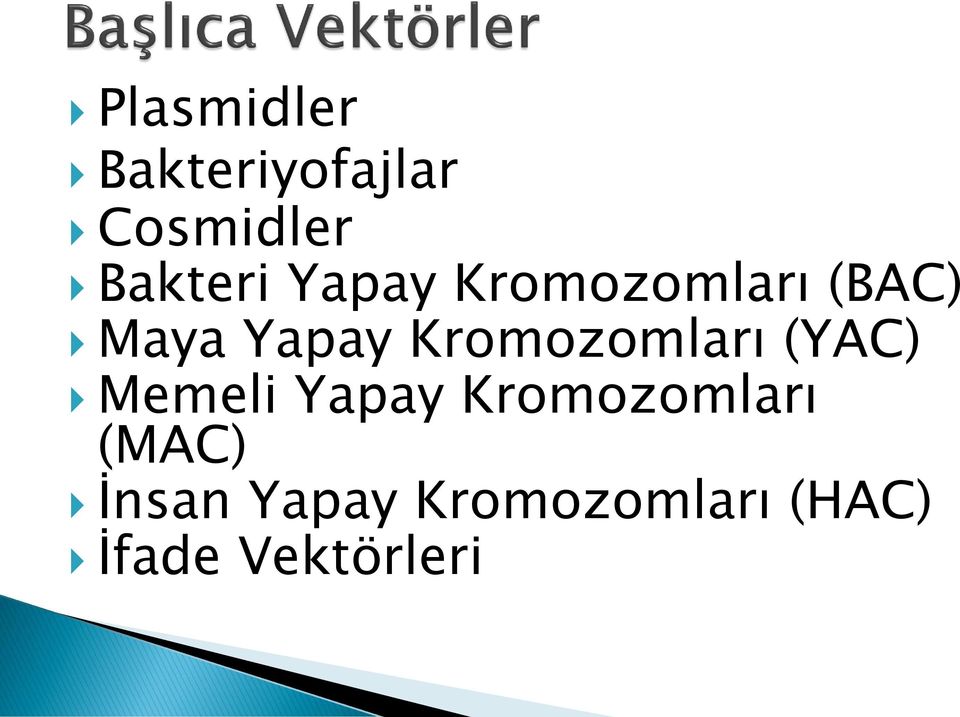 Kromozomları (YAC) Memeli Yapay Kromozomları