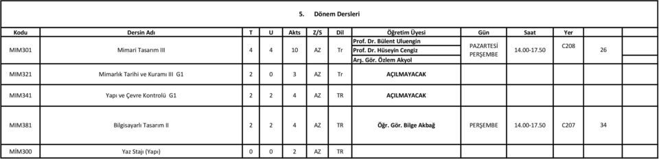 50 26 PERŞEMBE Arş. Gör.