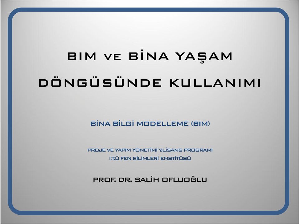 YAPIM YÖNETİ