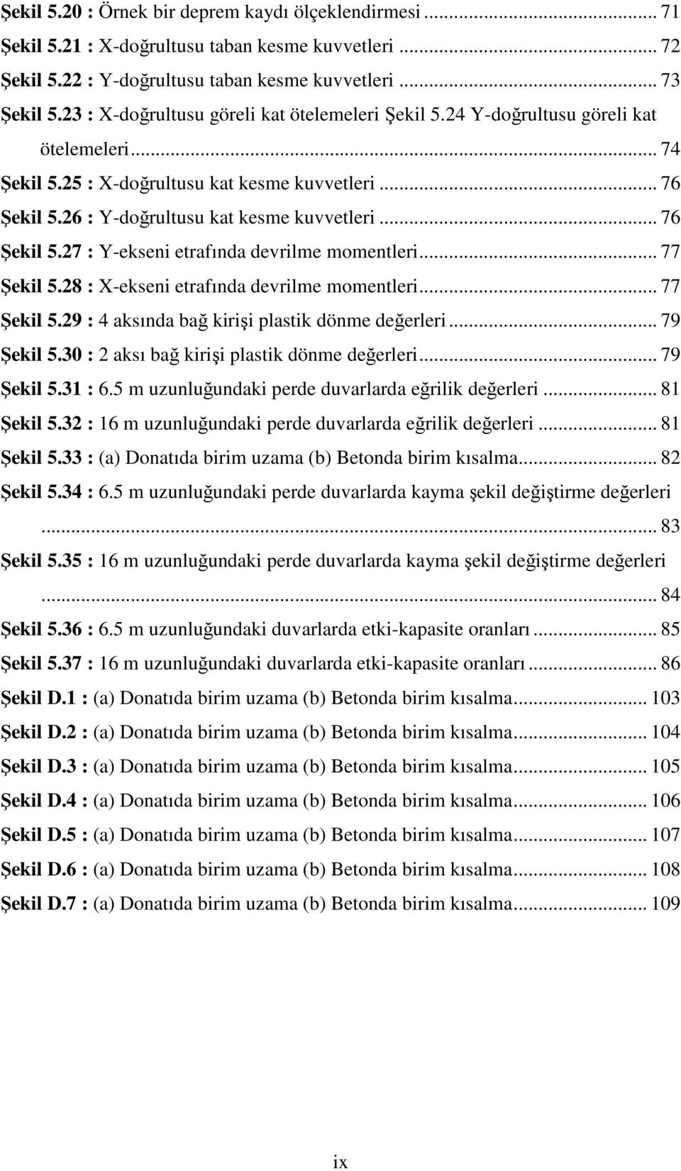 .. 76 Şekil 5.27 : Y-ekseni etrafında devrilme momentleri... 77 Şekil 5.28 : X-ekseni etrafında devrilme momentleri... 77 Şekil 5.29 : 4 aksında bağ kirişi plastik dönme değerleri... 79 Şekil 5.