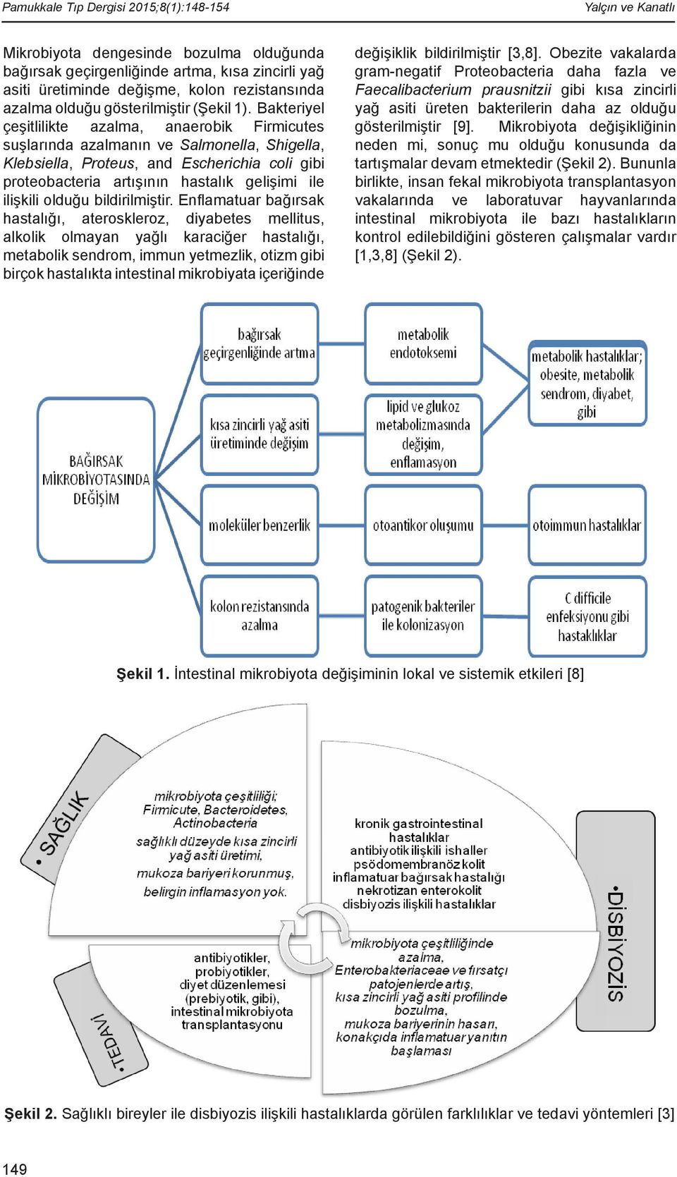 Bakteriyel çeşitlilikte azalma, anaerobik Firmicutes suşlarında azalmanın ve Salmonella, Shigella, Klebsiella, Proteus, and Escherichia coli gibi proteobacteria artışının hastalık gelişimi ile