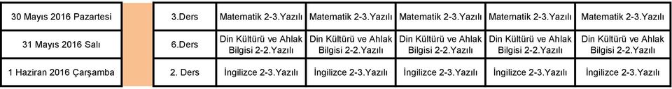 2-31 Mayıs 2016 Salı 6.