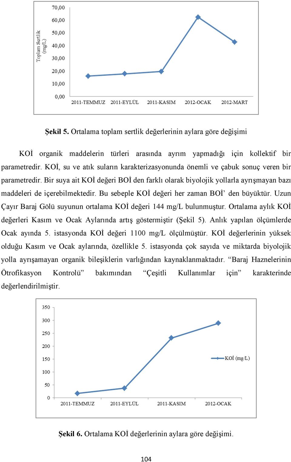 Bir suya ait KOİ değeri BOİ den farklı olarak biyolojik yollarla ayrışmayan bazı maddeleri de içerebilmektedir. Bu sebeple KOİ değeri her zaman BOİ den büyüktür.