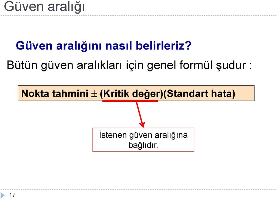 Bütü güve aralıkları içi geel formül