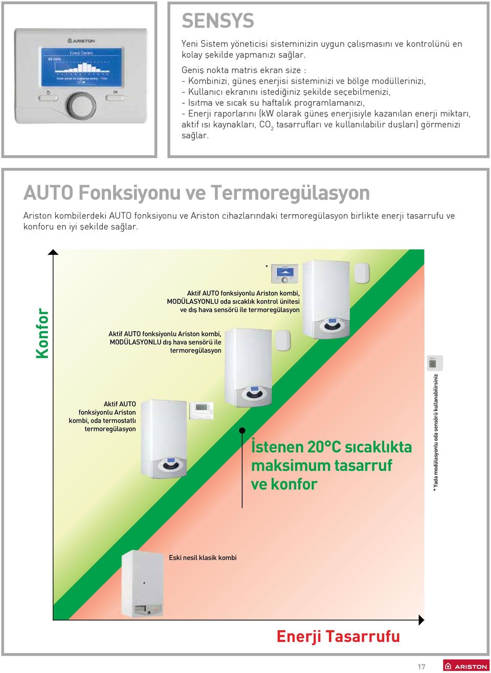 - Enerji raporlarını (kw olarak güneş enerjisiyle kazanılan enerji miktarı, aktif ısı kaynakları, CO 2 tasarrufları ve kullanılabilir duşları) görmenizi sağlar.