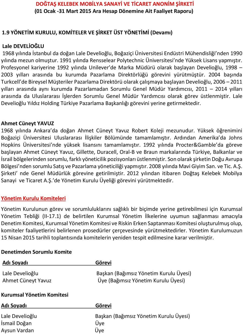 Profesyonel kariyerine 1992 yılında Unilever de Marka Müdürü olarak başlayan Develioğlu, 1998 2003 yılları arasında bu kurumda Pazarlama Direktörlüğü görevini yürütmüştür.