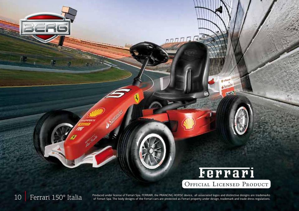 designs are trademarks of Ferrari Spa.