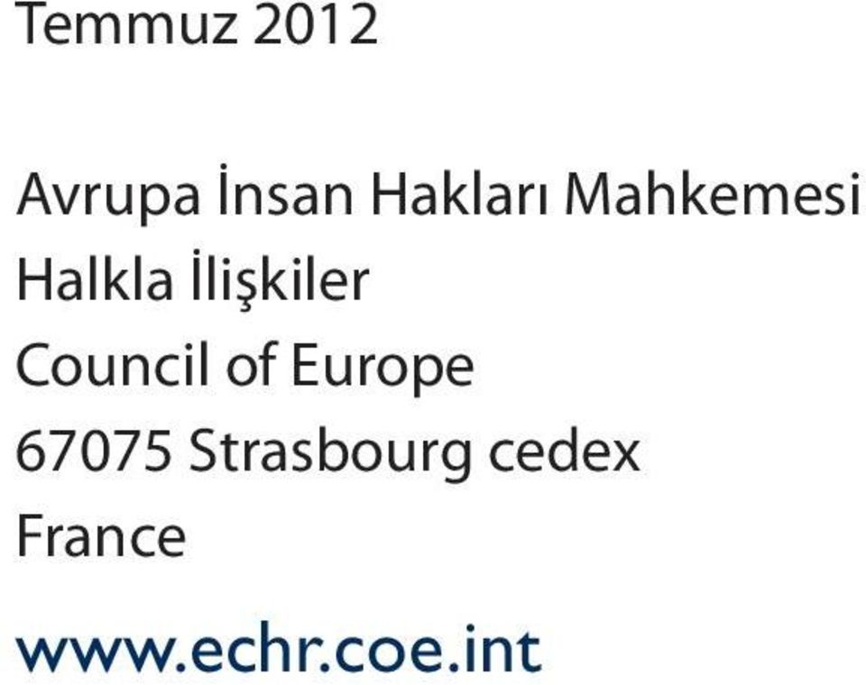 İlişkiler Council of Europe