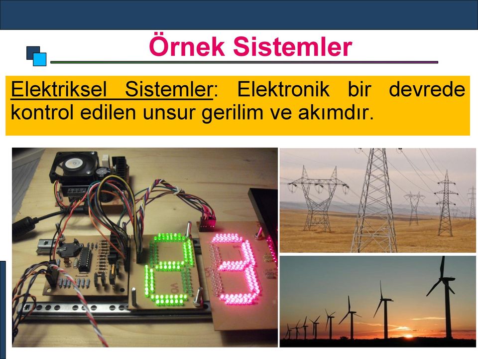 Elektronik bir devrede