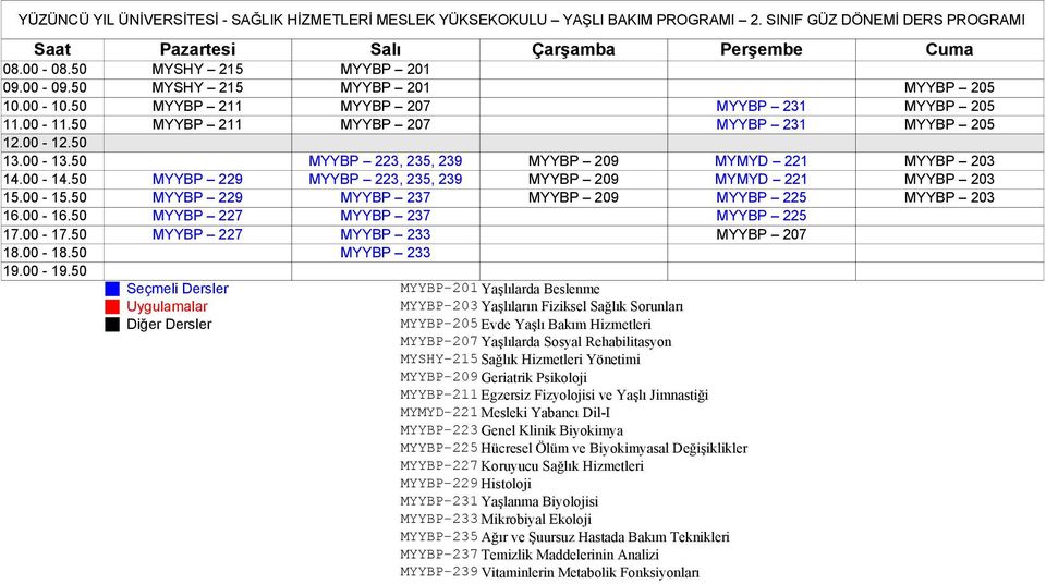 50 MYYBP 229 MYYBP 223, 235, 239 MYYBP 209 MYMYD 221 MYYBP 203 15.00-15.50 MYYBP 229 MYYBP 237 MYYBP 209 MYYBP 225 MYYBP 203 16.00-16.50 MYYBP 227 MYYBP 237 MYYBP 225 17.00-17.