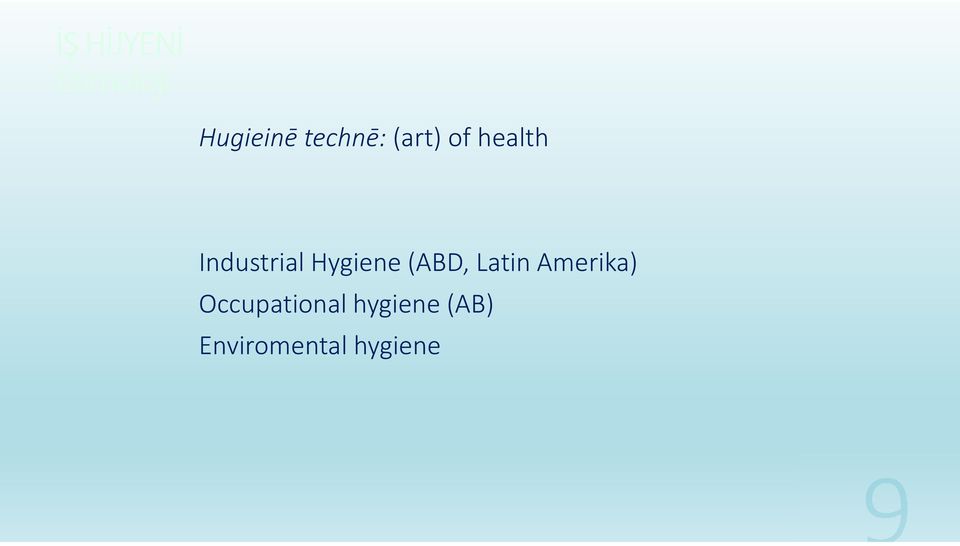 IndustrialHygiene(ABD, Latin
