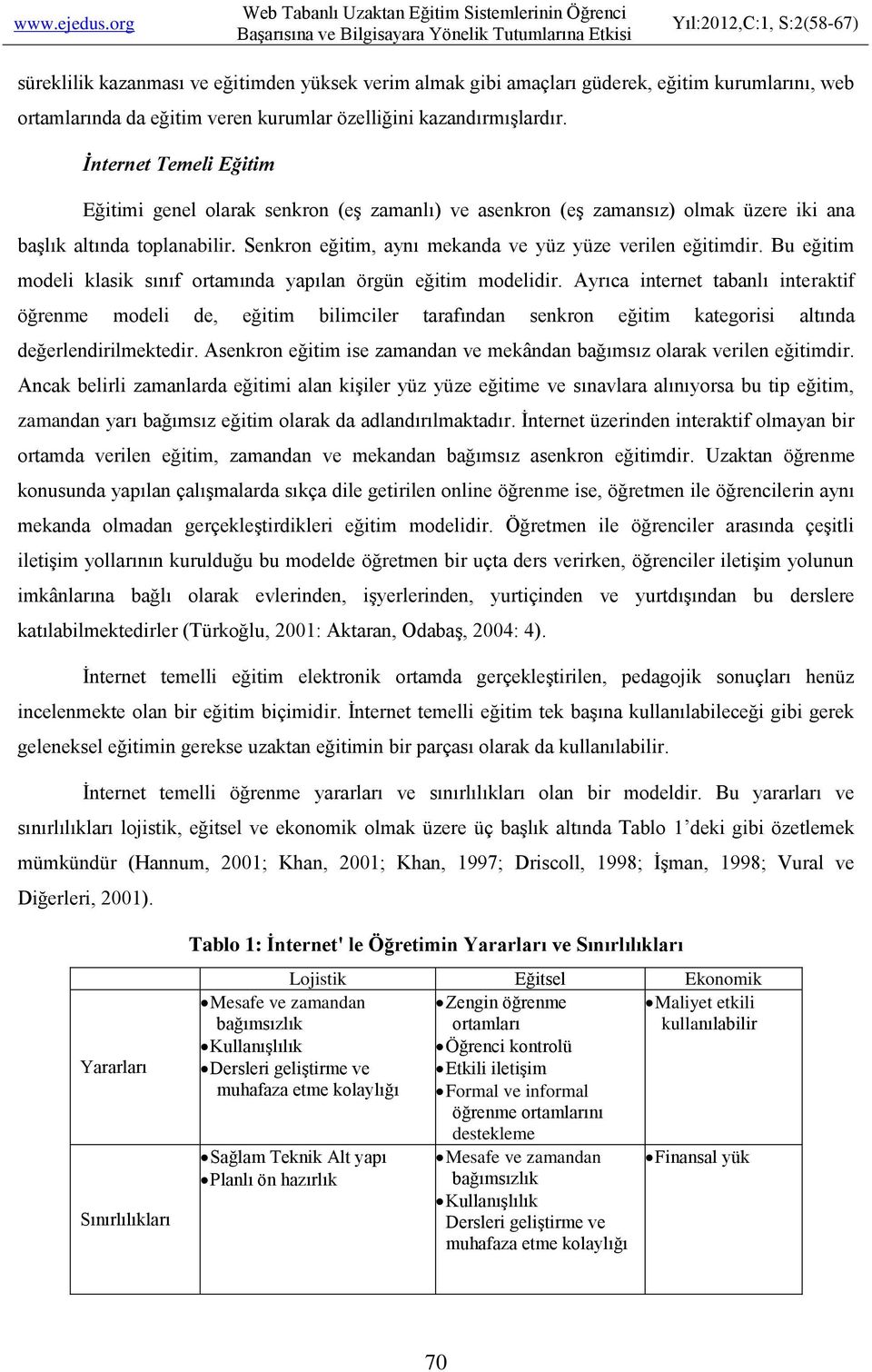 Bu eğitim modeli klasik sınıf ortamında yapılan örgün eğitim modelidir.