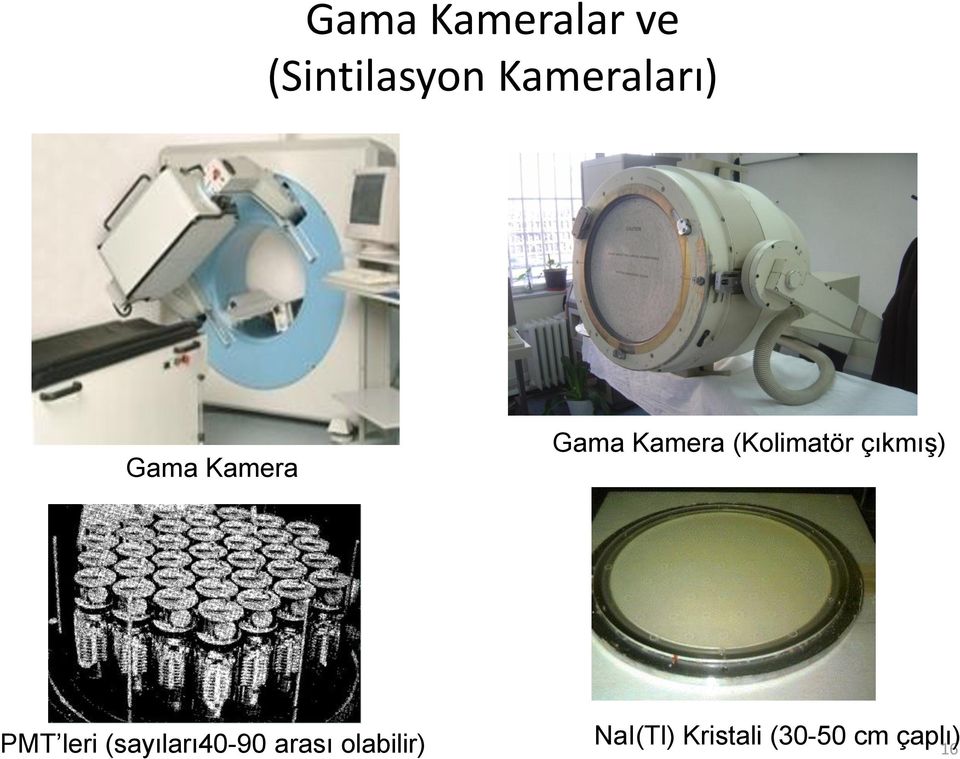 (Kolimatör çıkmış) PMT leri