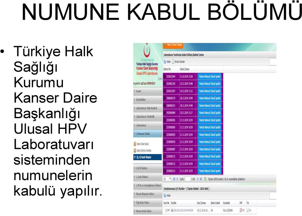 Başkanlığı Ulusal HPV