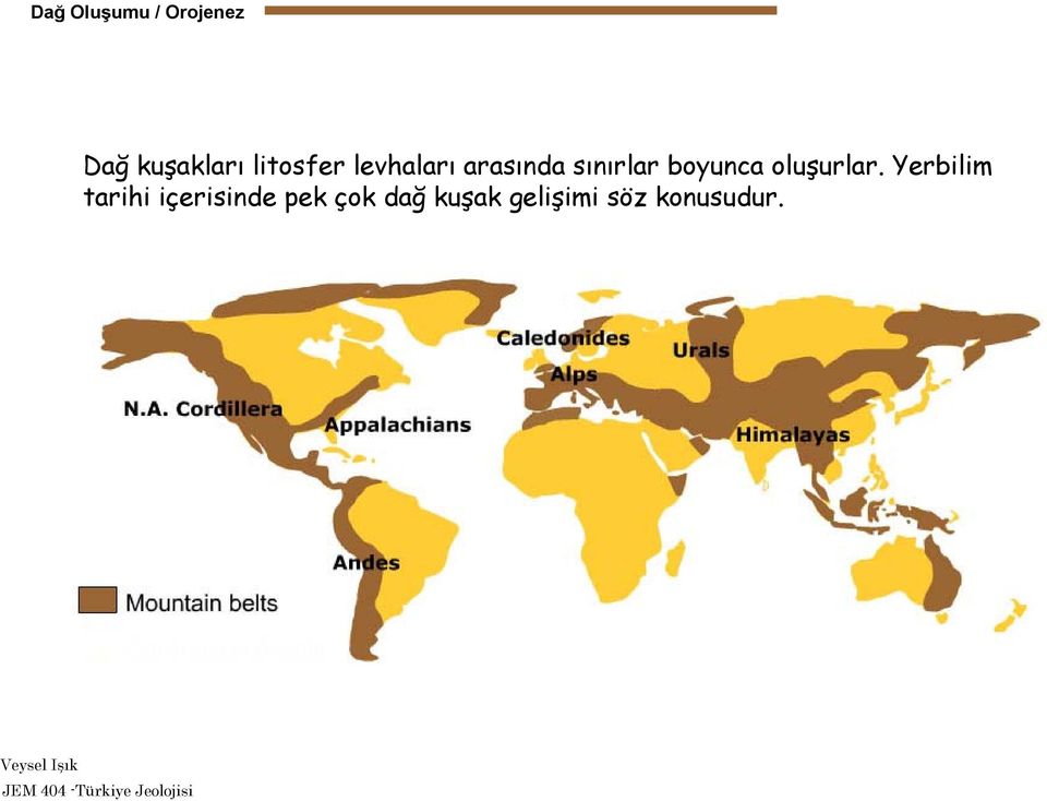 boyunca oluşurlar.