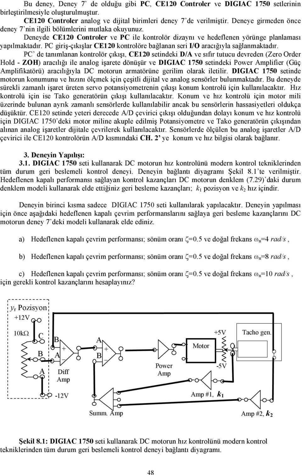 PC giriş-çıkışlar CE120 kontrolöre bağlanan seri I/O aracığıyla sağlanmaktadır.