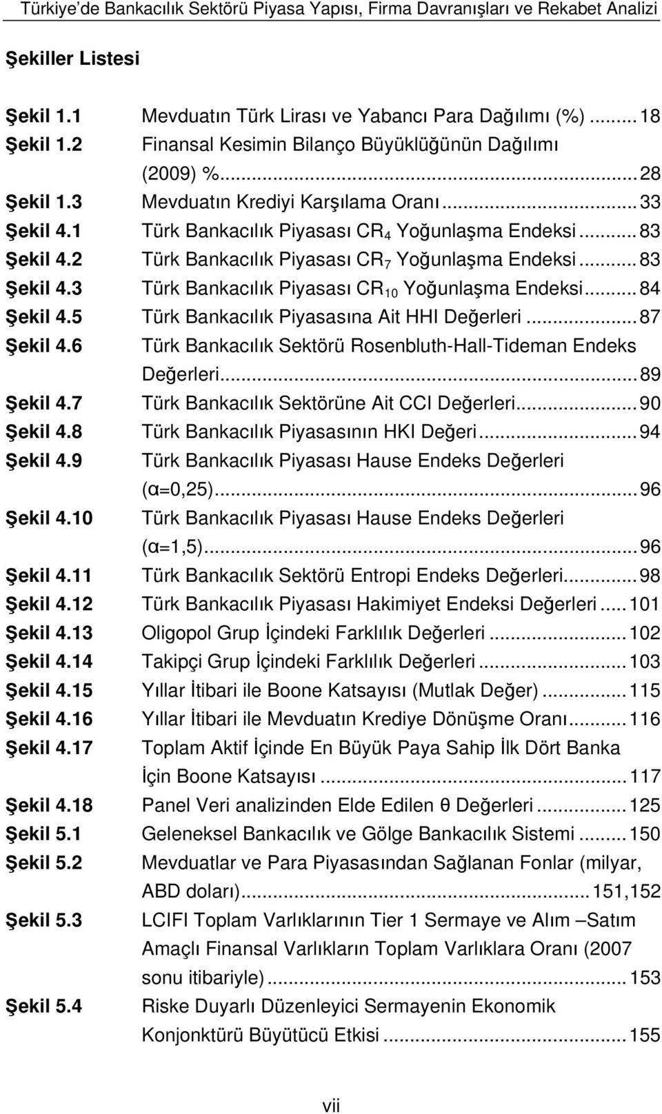 2 Türk Bankac l k Piyasas CR 7 Yo unla ma Endeksi... 83 ekil 4.3 Türk Bankac l k Piyasas CR 10 Yo unla ma Endeksi... 84 ekil 4.5 Türk Bankac l k Piyasas na Ait HHI De erleri... 87 ekil 4.