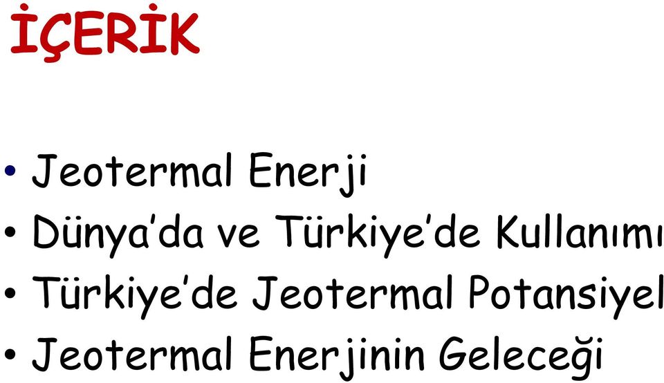 Türkiye de Jeotermal