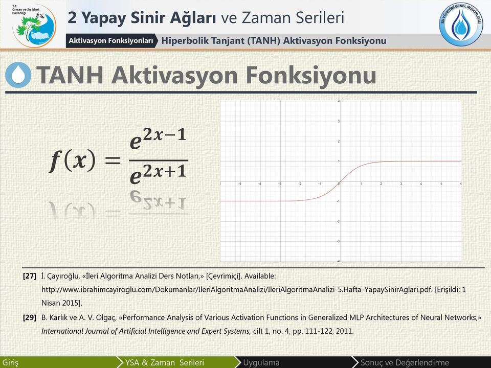 com/dokumanlar/ilerialgoritmaanalizi/ilerialgoritmaanalizi-5.hafta-yapaysiniraglari.pdf. [Erişildi: 1 Nisan 2015]. [29] B. Karlık ve A. V.