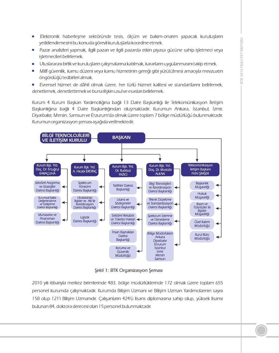 veya kamu hizmetinin gereği gibi yürütülmesi amacıyla mevzuatın öngördüğü tedbirleri almak Evrensel hizmet de dâhil olmak üzere her türlü hizmet kalitesi ve standartlarını belirlemek denetlemek